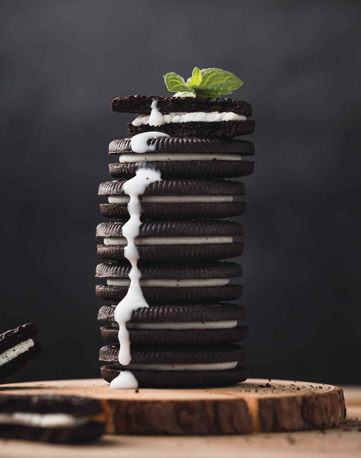 Oreo Stack With Cream